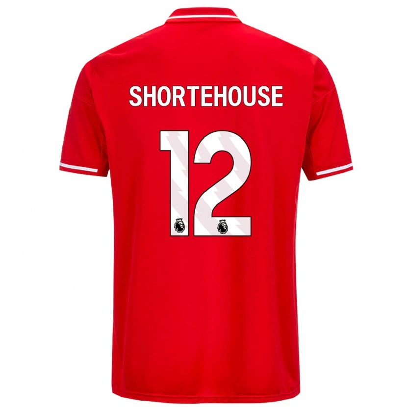 Danxen Heren Michael Shortehouse #12 Rood Wit Thuisshirt Thuistenue 2025/26 T-Shirt