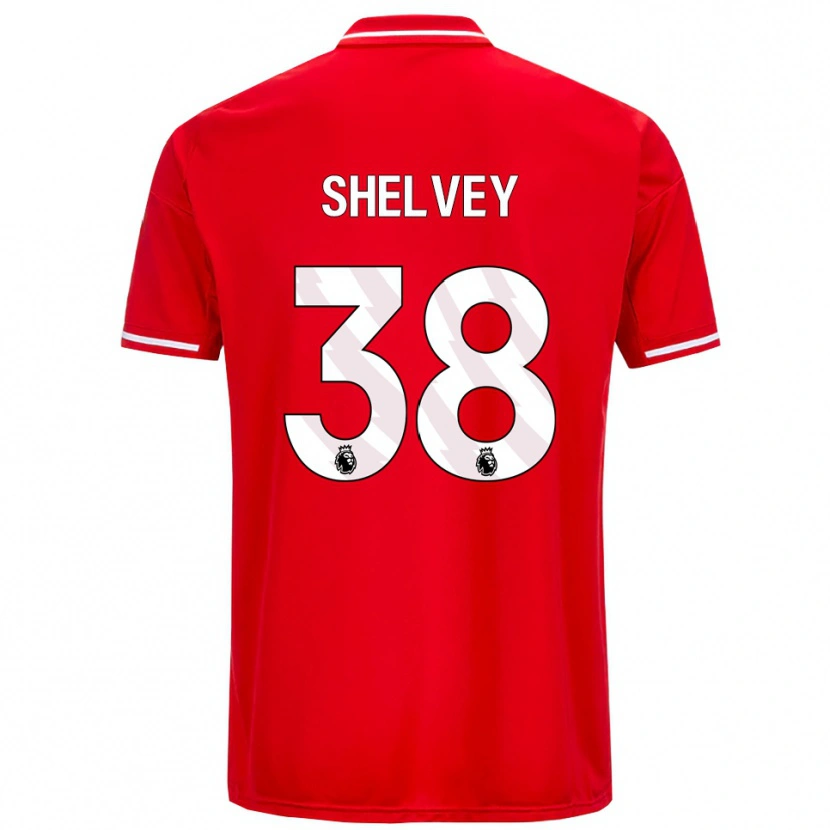 Danxen Heren George Shelvey #38 Rood Wit Thuisshirt Thuistenue 2025/26 T-Shirt