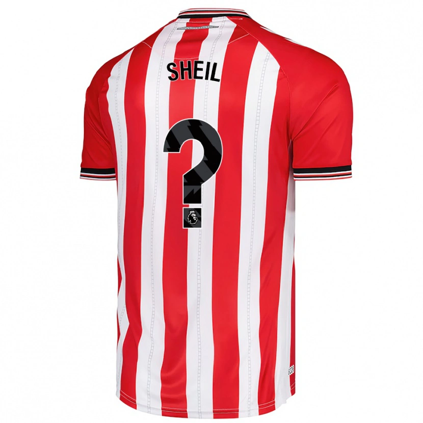 Danxen Heren Tom Sheil #0 Rood Wit Thuisshirt Thuistenue 2025/26 T-Shirt