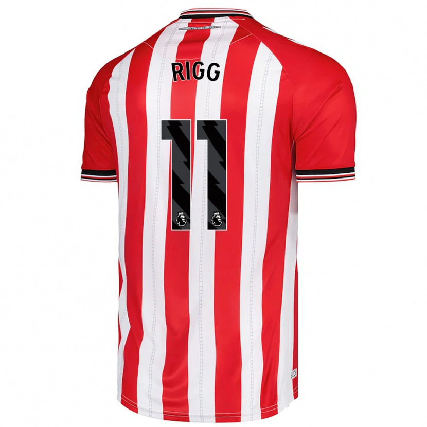 Danxen Heren Chris Rigg #11 Rood Wit Thuisshirt Thuistenue 2025/26 T-Shirt