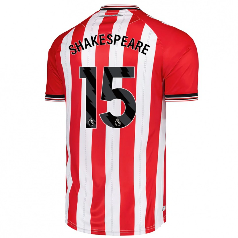 Danxen Heren Caleb Shakespeare #15 Rood Wit Thuisshirt Thuistenue 2025/26 T-Shirt