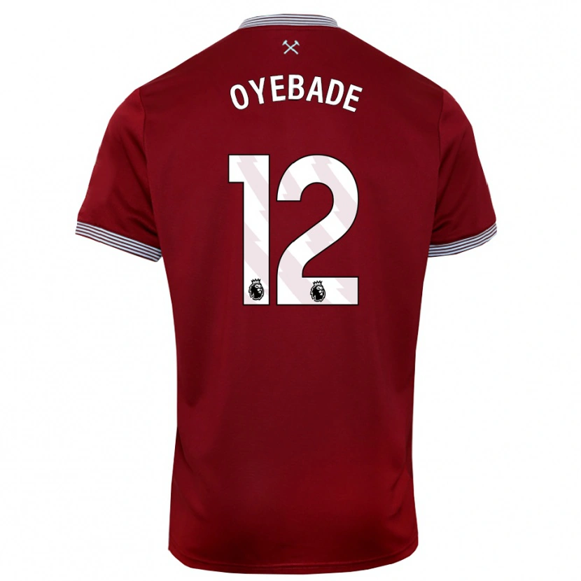 Danxen Heren Rayan Oyebade #12 Bourgondisch Wit Thuisshirt Thuistenue 2025/26 T-Shirt
