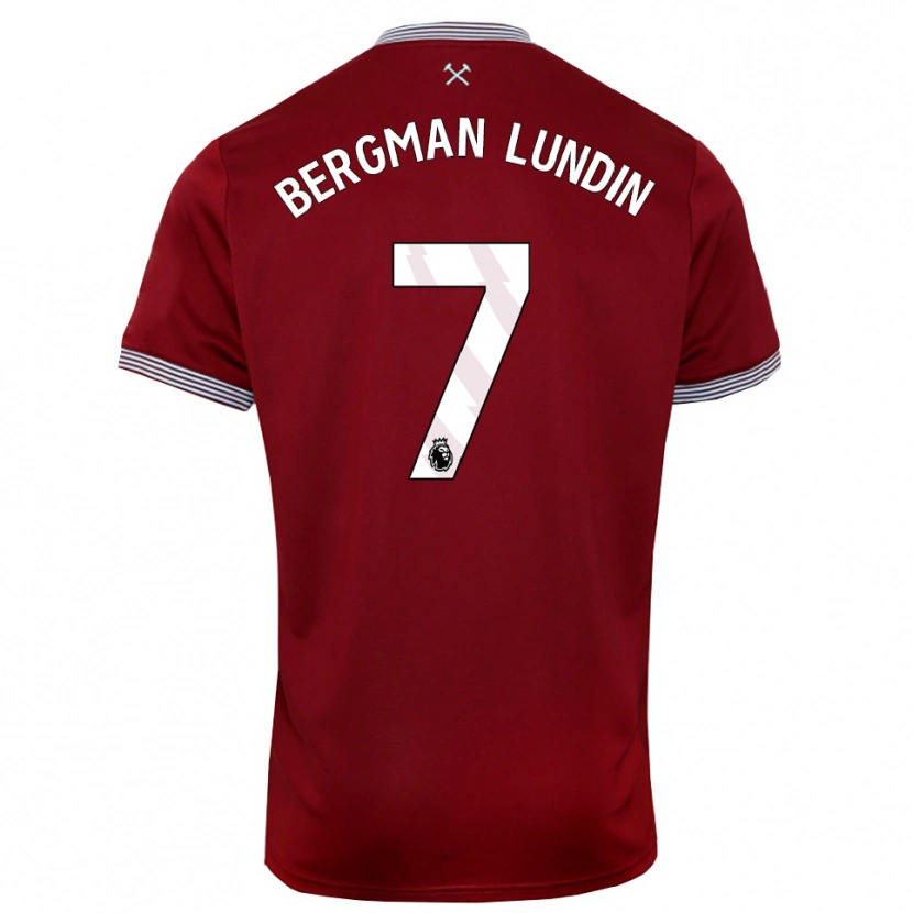 Danxen Heren Marika Bergman-Lundin #7 Bourgondisch Wit Thuisshirt Thuistenue 2025/26 T-Shirt