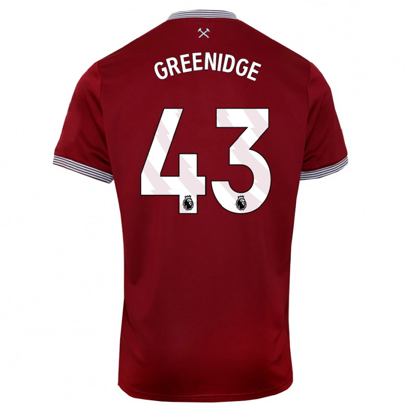 Danxen Heren Will Greenidge #43 Bourgondisch Wit Thuisshirt Thuistenue 2025/26 T-Shirt