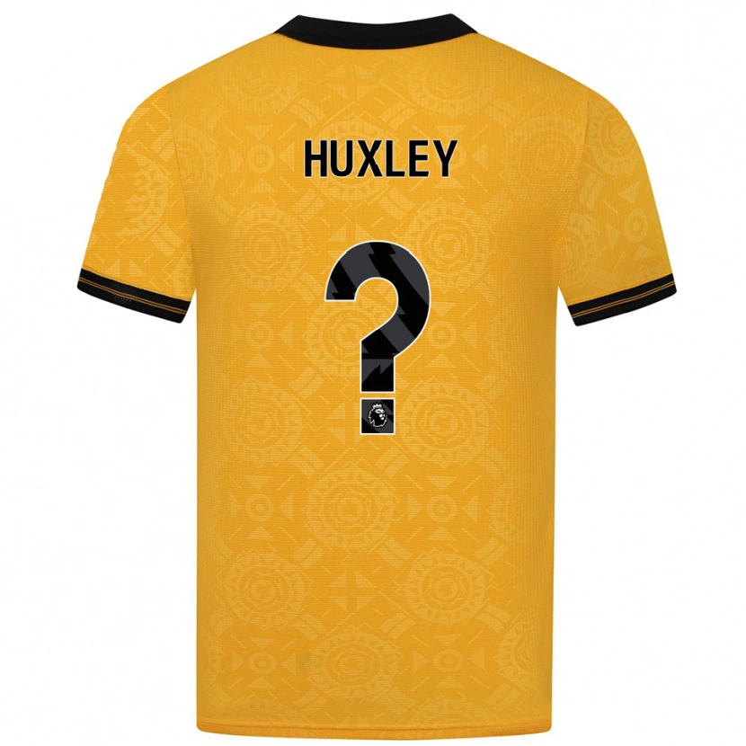 Danxen Heren Leon Huxley #0 Geel Zwart Thuisshirt Thuistenue 2025/26 T-Shirt