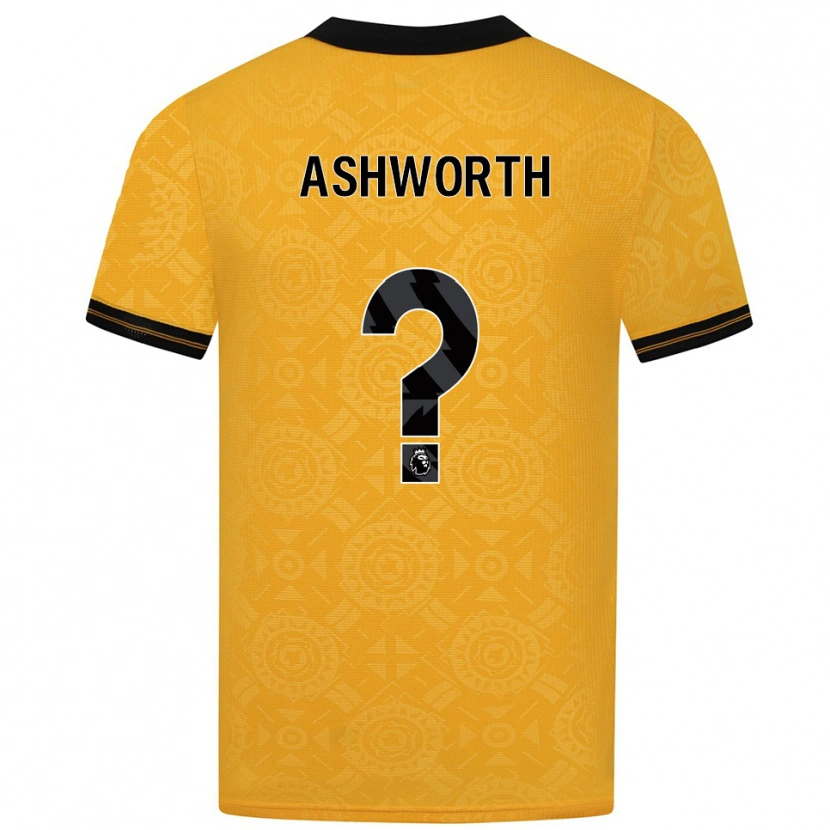 Danxen Heren Finn Ashworth #0 Geel Zwart Thuisshirt Thuistenue 2025/26 T-Shirt