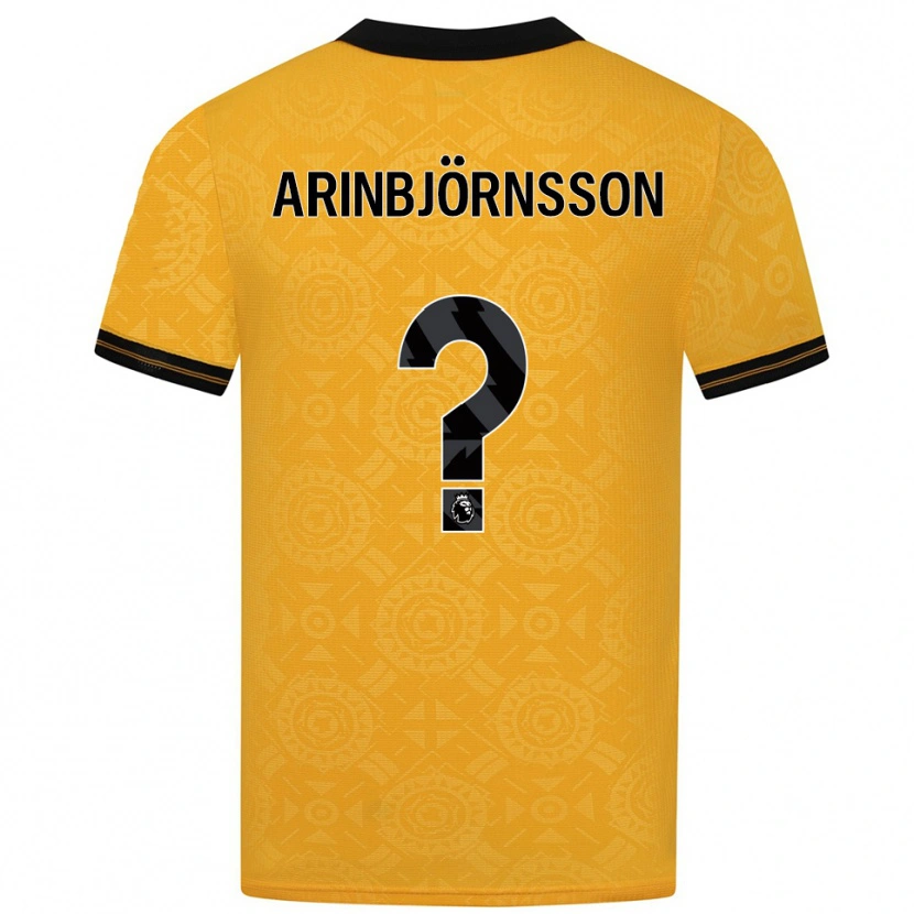 Danxen Heren Pálmi Rafn Arinbjörnsson #0 Geel Zwart Thuisshirt Thuistenue 2025/26 T-Shirt