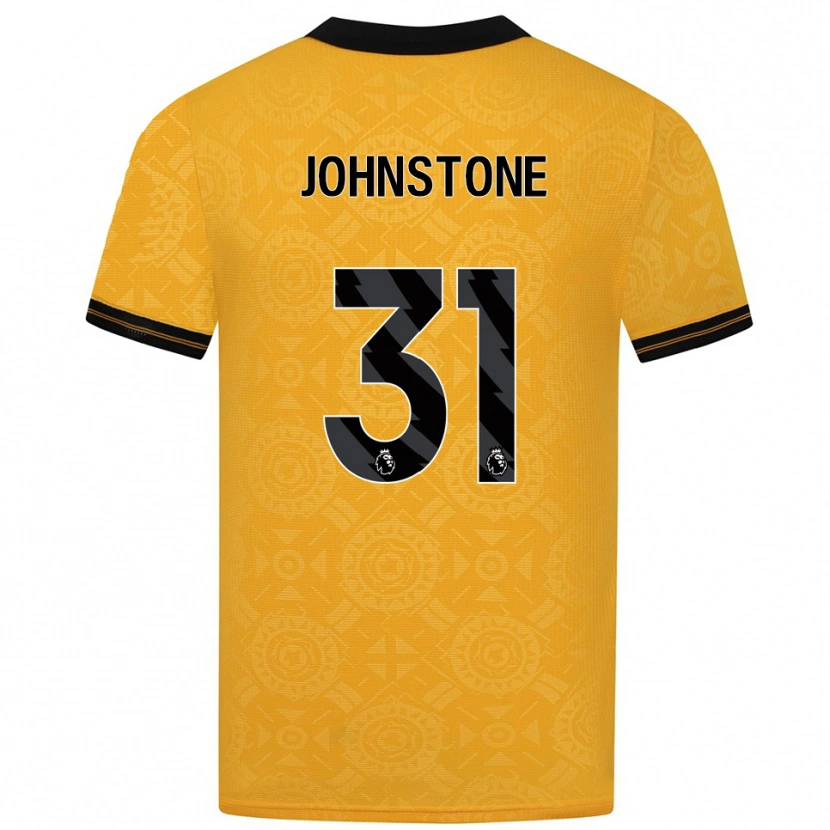 Danxen Heren Sam Johnstone #31 Geel Zwart Thuisshirt Thuistenue 2025/26 T-Shirt