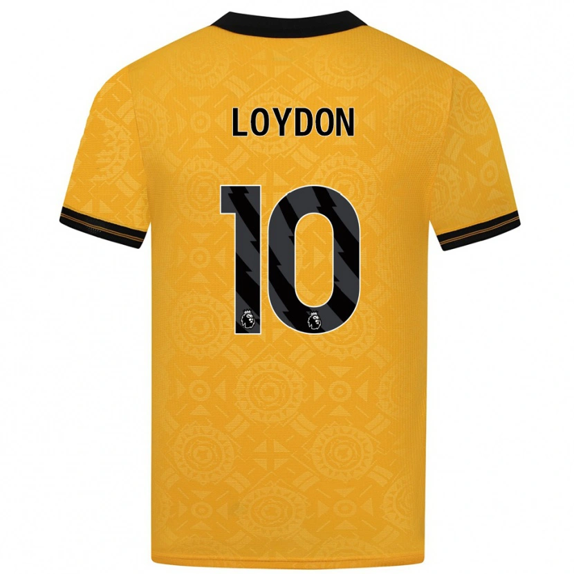Danxen Heren Abi Loydon #10 Geel Zwart Thuisshirt Thuistenue 2025/26 T-Shirt