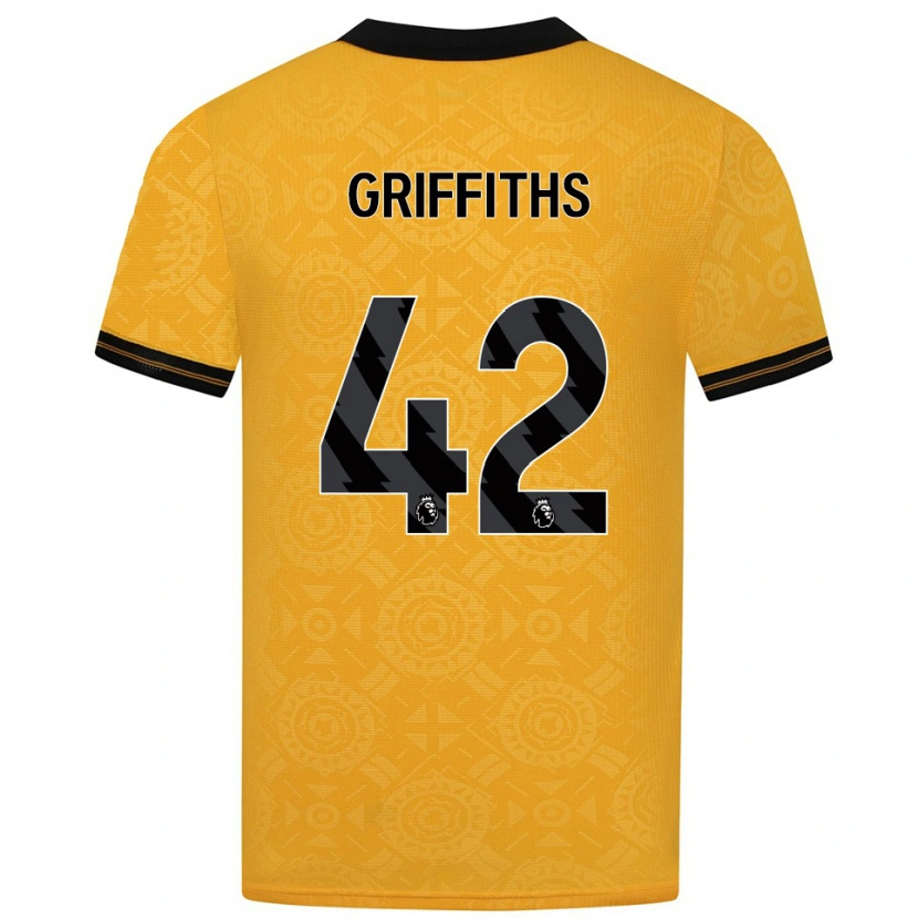 Danxen Heren Harvey Griffiths #42 Geel Zwart Thuisshirt Thuistenue 2025/26 T-Shirt