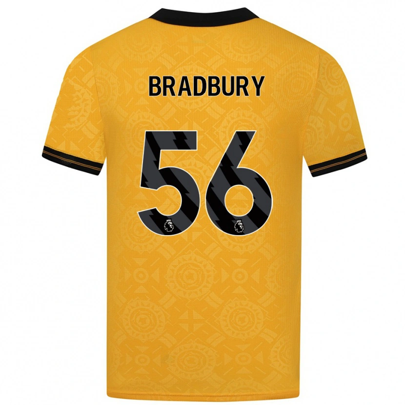 Danxen Heren Makenzie Bradbury #56 Geel Zwart Thuisshirt Thuistenue 2025/26 T-Shirt