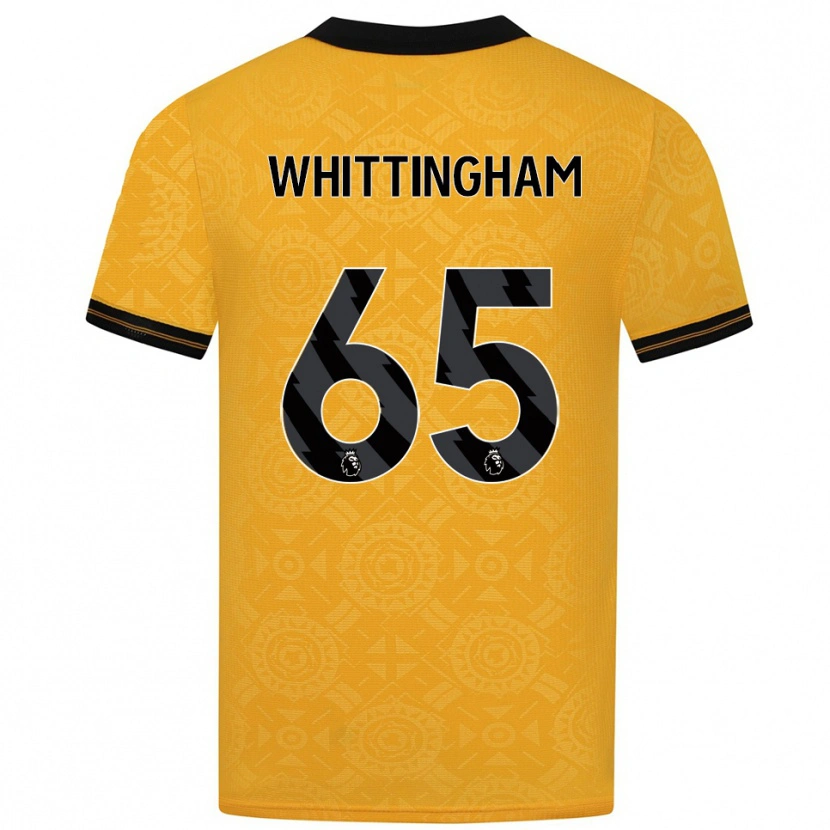 Danxen Heren Matthew Whittingham #65 Geel Zwart Thuisshirt Thuistenue 2025/26 T-Shirt