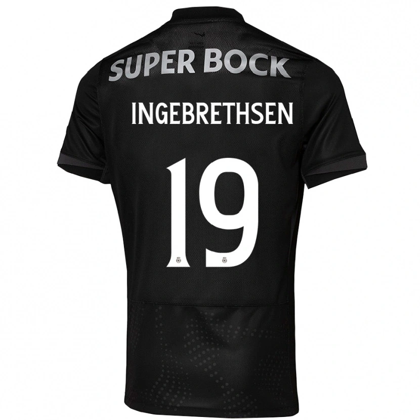 Danxen Heren Erik Ingebrethsen #19 Zwart Wit Uitshirt Uittenue 2025/26 T-Shirt