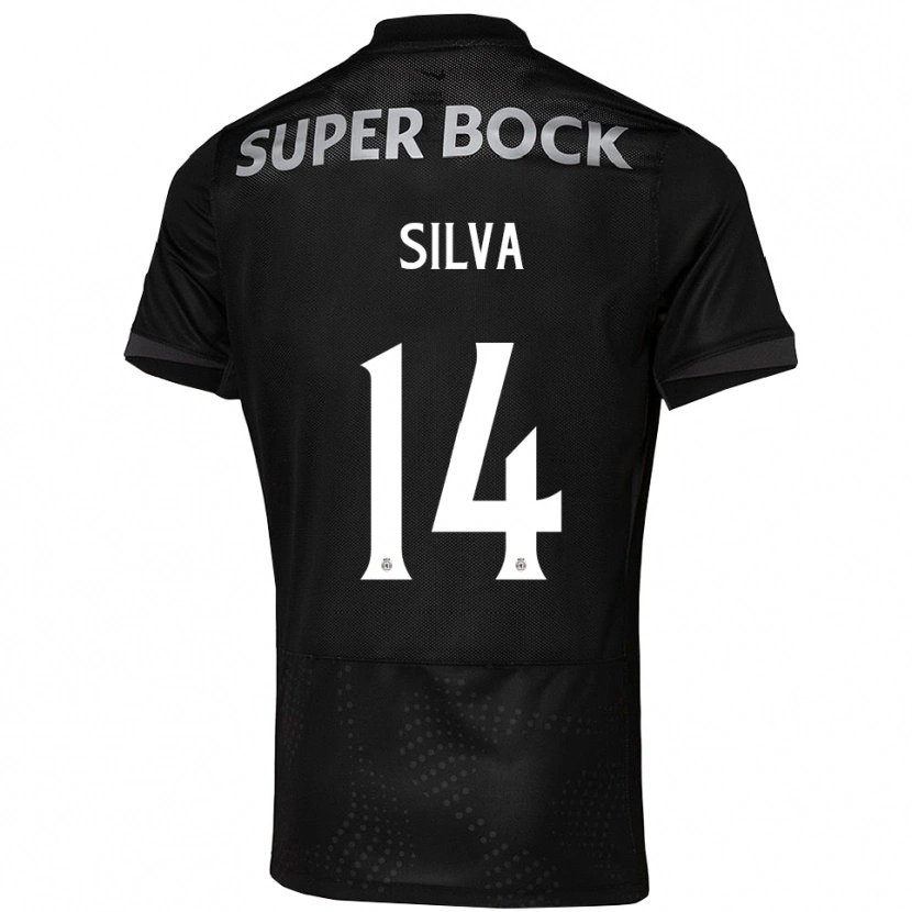 Danxen Heren Guilherme Silva #14 Zwart Wit Uitshirt Uittenue 2025/26 T-Shirt