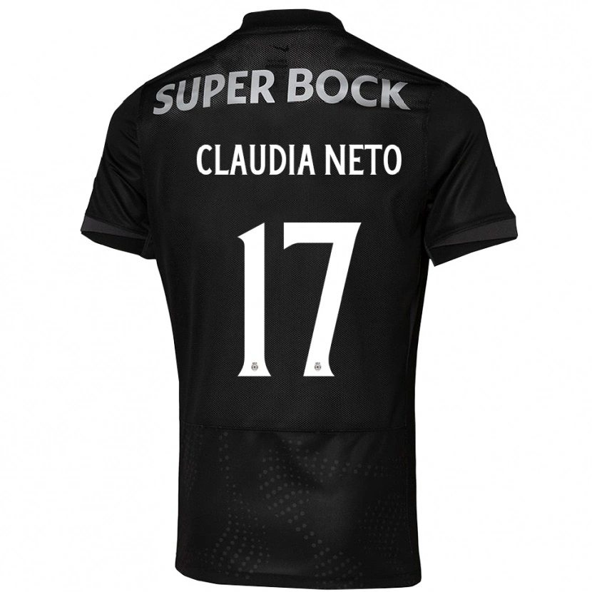 Danxen Heren Cláudia Teresa Pires Neto #17 Zwart Wit Uitshirt Uittenue 2025/26 T-Shirt