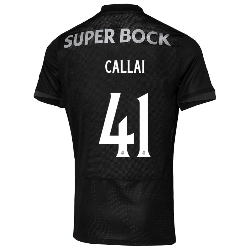 Danxen Heren Diego Callai #41 Zwart Wit Uitshirt Uittenue 2025/26 T-Shirt