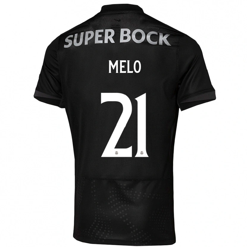 Danxen Heren Gabriel Melo #21 Zwart Wit Uitshirt Uittenue 2025/26 T-Shirt