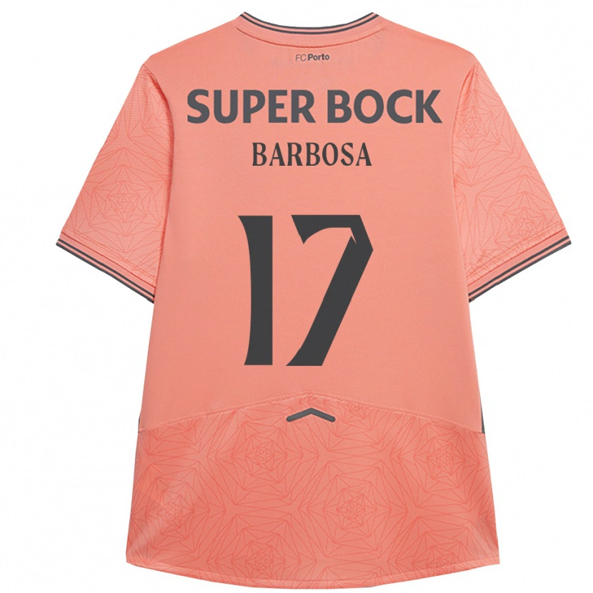 Danxen Heren Rúben Barbosa #17 Roze Marineblauw Uitshirt Uittenue 2025/26 T-Shirt