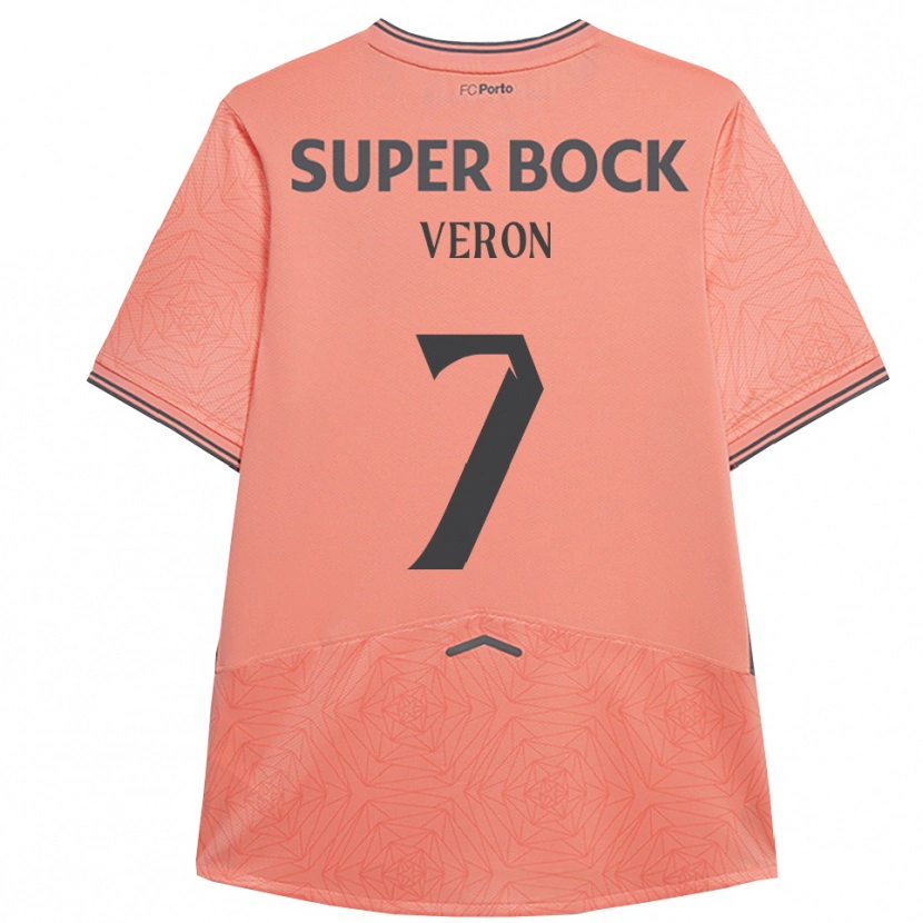 Danxen Heren Gabriel Veron #7 Roze Marineblauw Uitshirt Uittenue 2025/26 T-Shirt