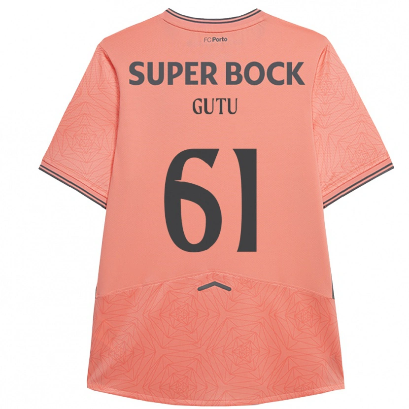 Danxen Heren Denis Gutu #61 Roze Marineblauw Uitshirt Uittenue 2025/26 T-Shirt
