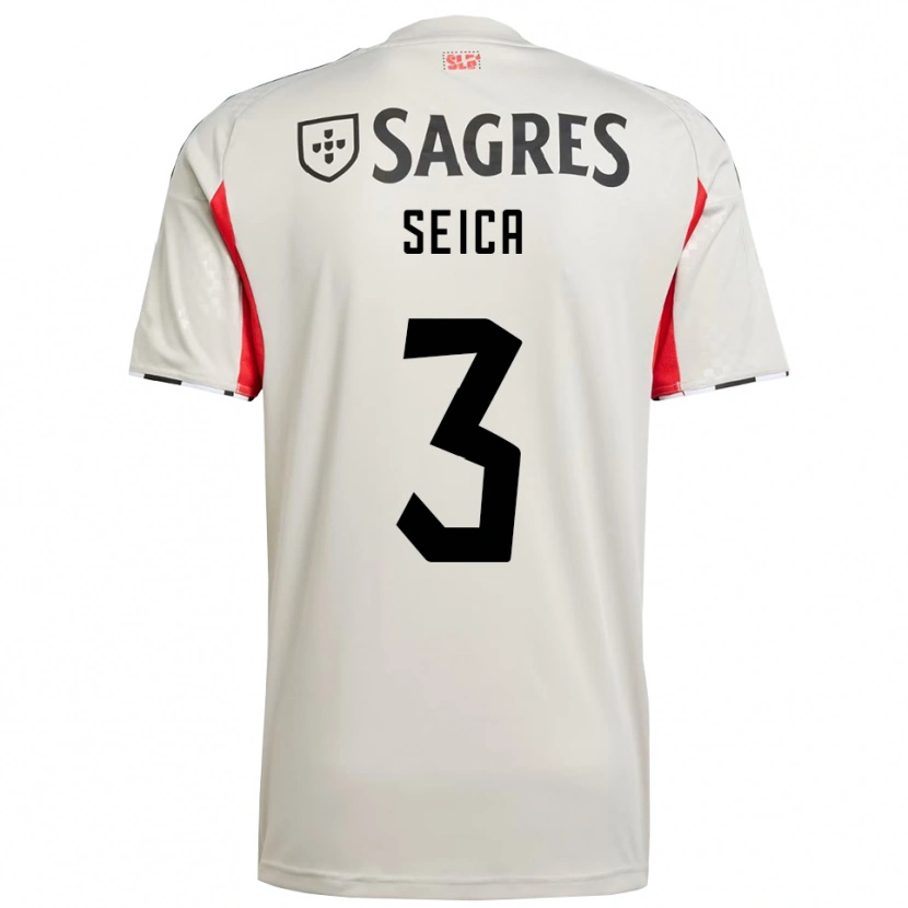 Danxen Heren Ana Seica #3 Gebroken Wit Rood Uitshirt Uittenue 2025/26 T-Shirt