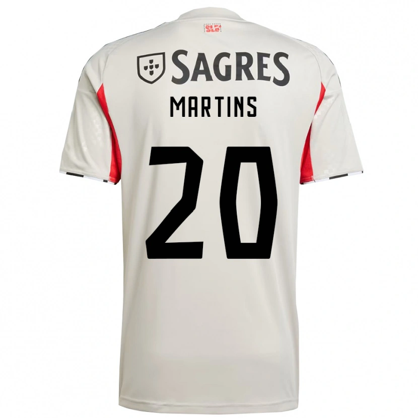 Danxen Heren Lara Martins #20 Gebroken Wit Rood Uitshirt Uittenue 2025/26 T-Shirt