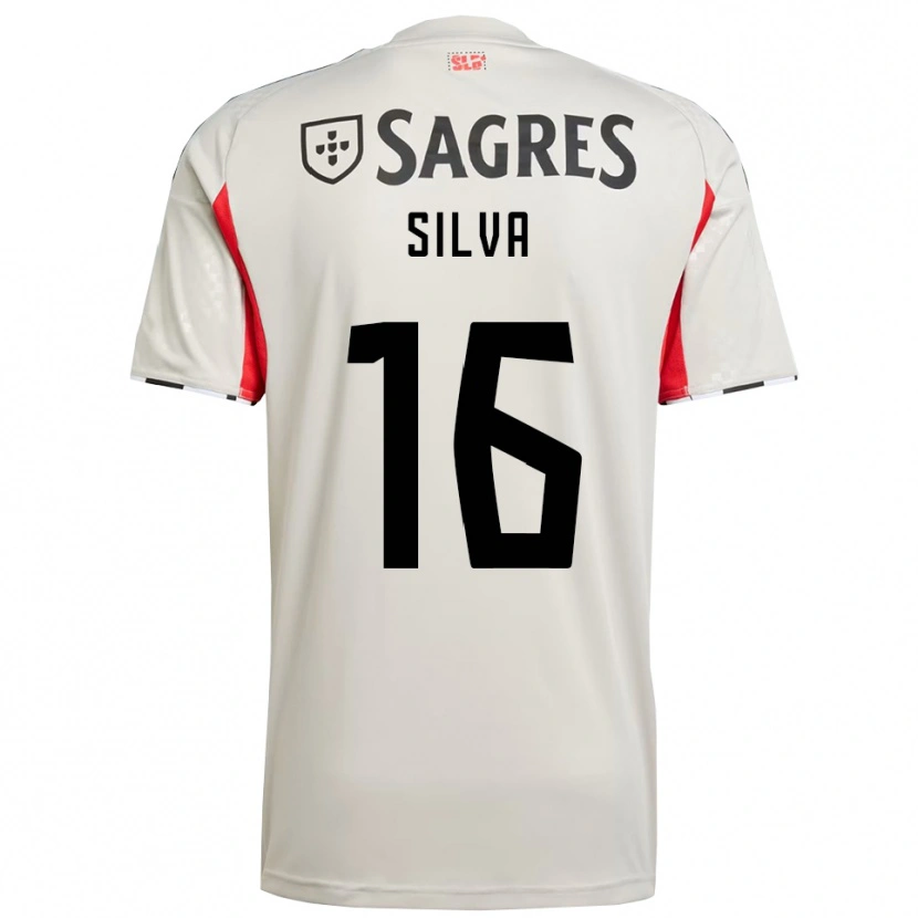 Danxen Heren Manu Silva #16 Gebroken Wit Rood Uitshirt Uittenue 2025/26 T-Shirt