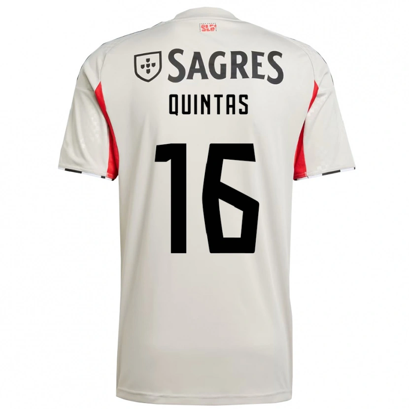 Danxen Heren Rafael Quintas #16 Gebroken Wit Rood Uitshirt Uittenue 2025/26 T-Shirt