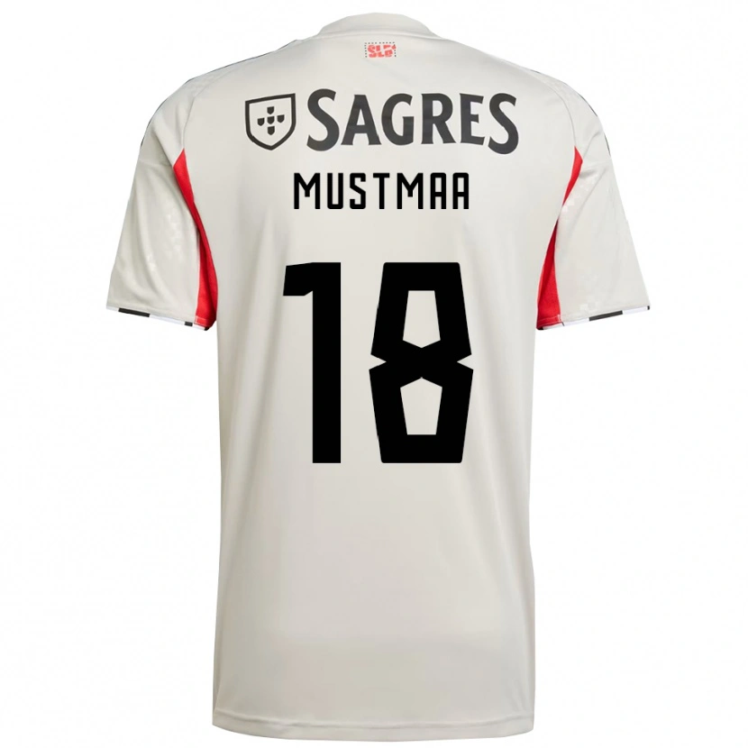 Danxen Heren Karel Mustmaa #18 Gebroken Wit Rood Uitshirt Uittenue 2025/26 T-Shirt