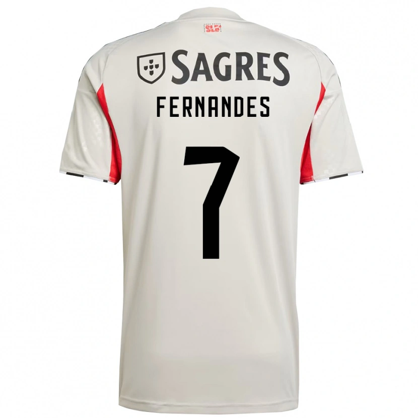 Danxen Heren Ricardo Fernandes #7 Gebroken Wit Rood Uitshirt Uittenue 2025/26 T-Shirt