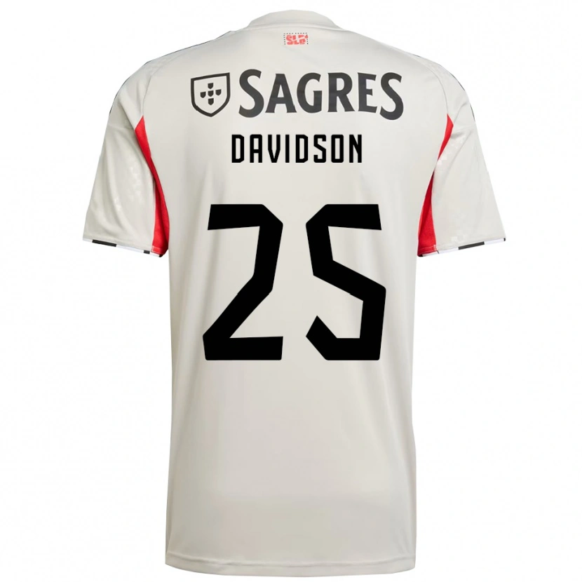 Danxen Heren Chandra Davidson #25 Gebroken Wit Rood Uitshirt Uittenue 2025/26 T-Shirt