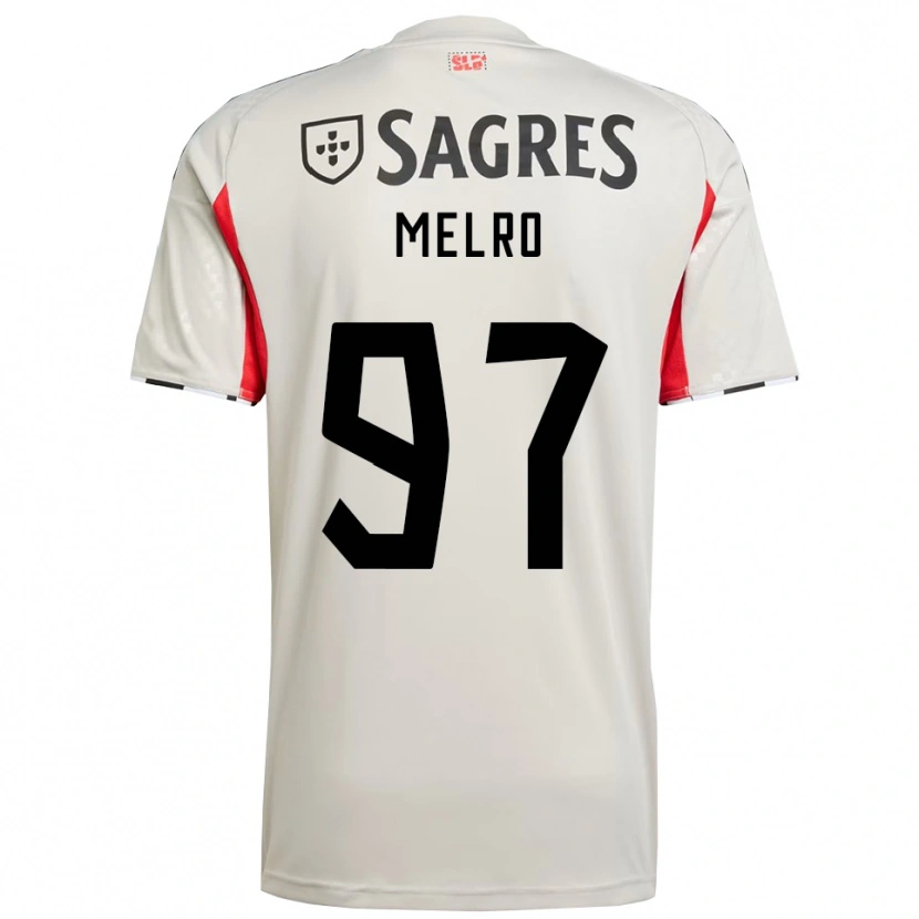 Danxen Heren José Melro #97 Gebroken Wit Rood Uitshirt Uittenue 2025/26 T-Shirt