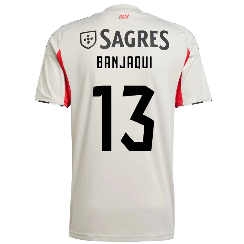 Danxen Heren Daniel Banjaqui #13 Gebroken Wit Rood Uitshirt Uittenue 2025/26 T-Shirt