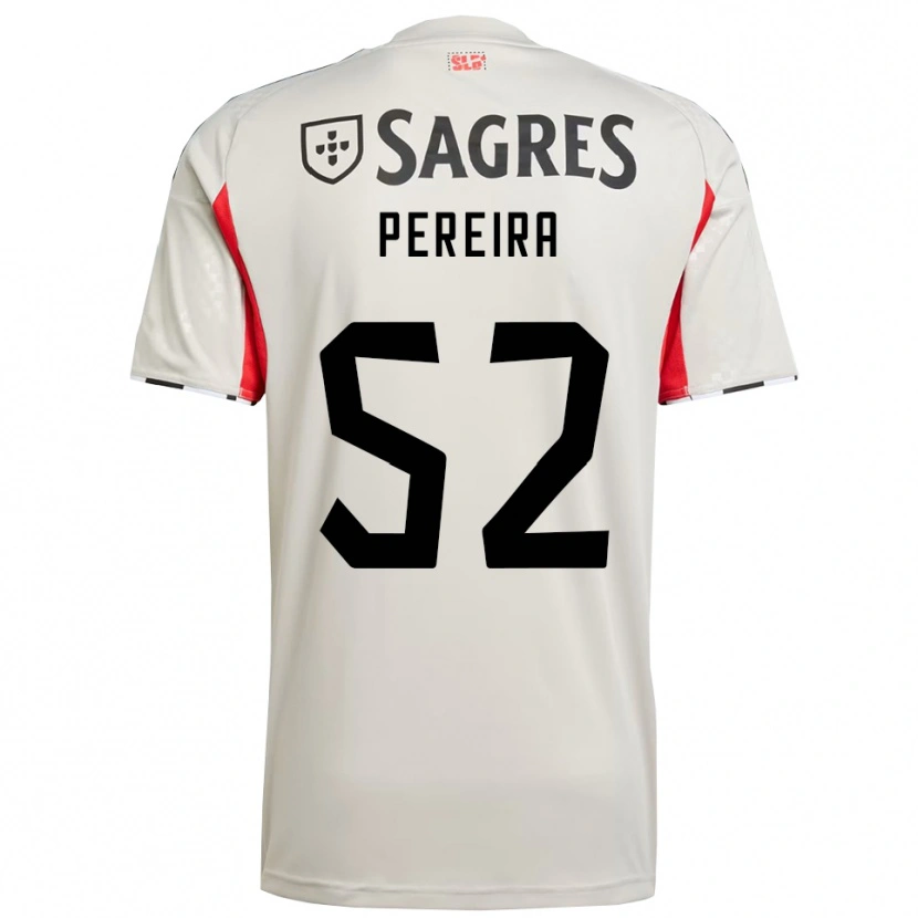 Danxen Heren Henrique Pereira #52 Gebroken Wit Rood Uitshirt Uittenue 2025/26 T-Shirt