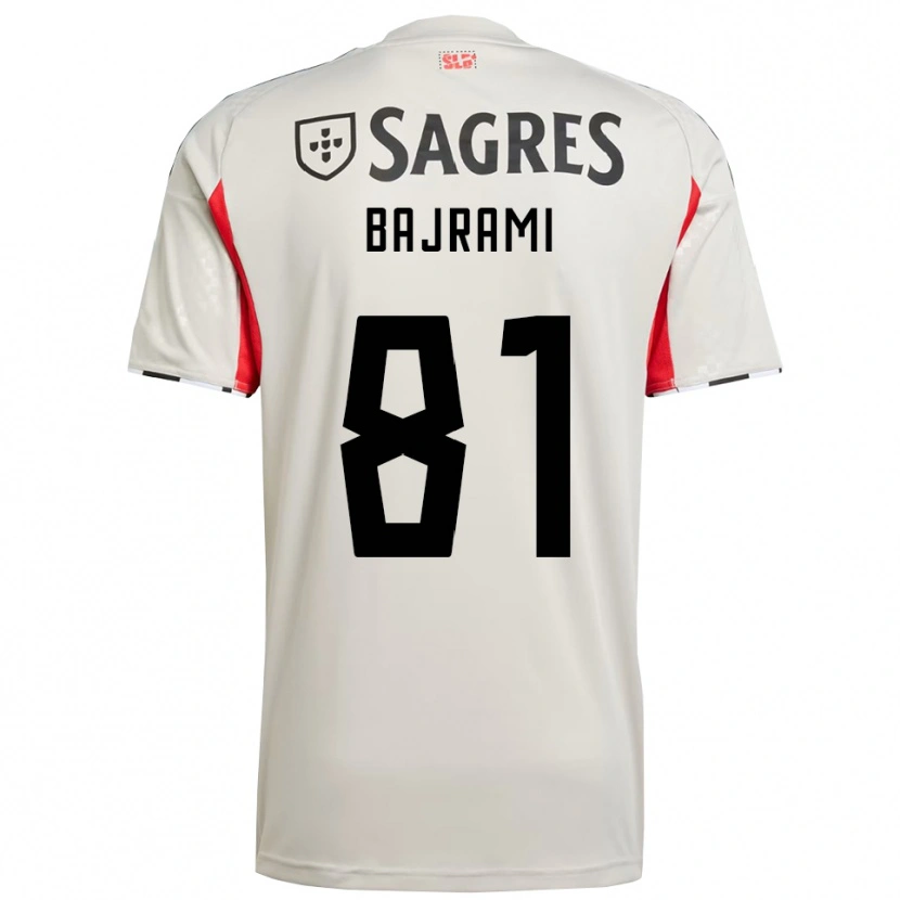 Danxen Heren Adrian Bajrami #81 Gebroken Wit Rood Uitshirt Uittenue 2025/26 T-Shirt