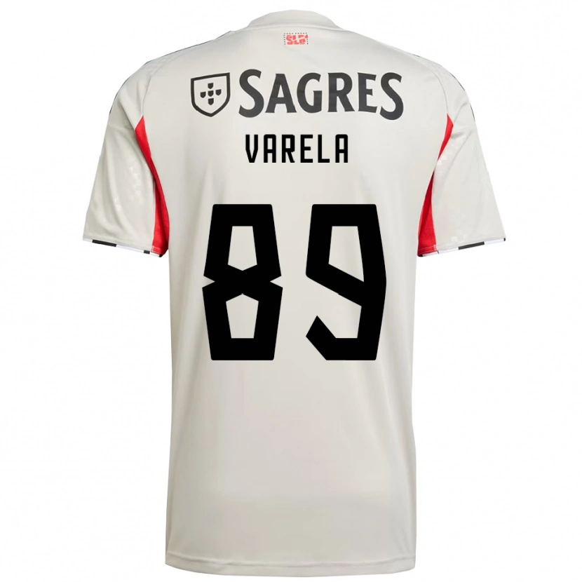 Danxen Heren Gustavo Varela #89 Gebroken Wit Rood Uitshirt Uittenue 2025/26 T-Shirt
