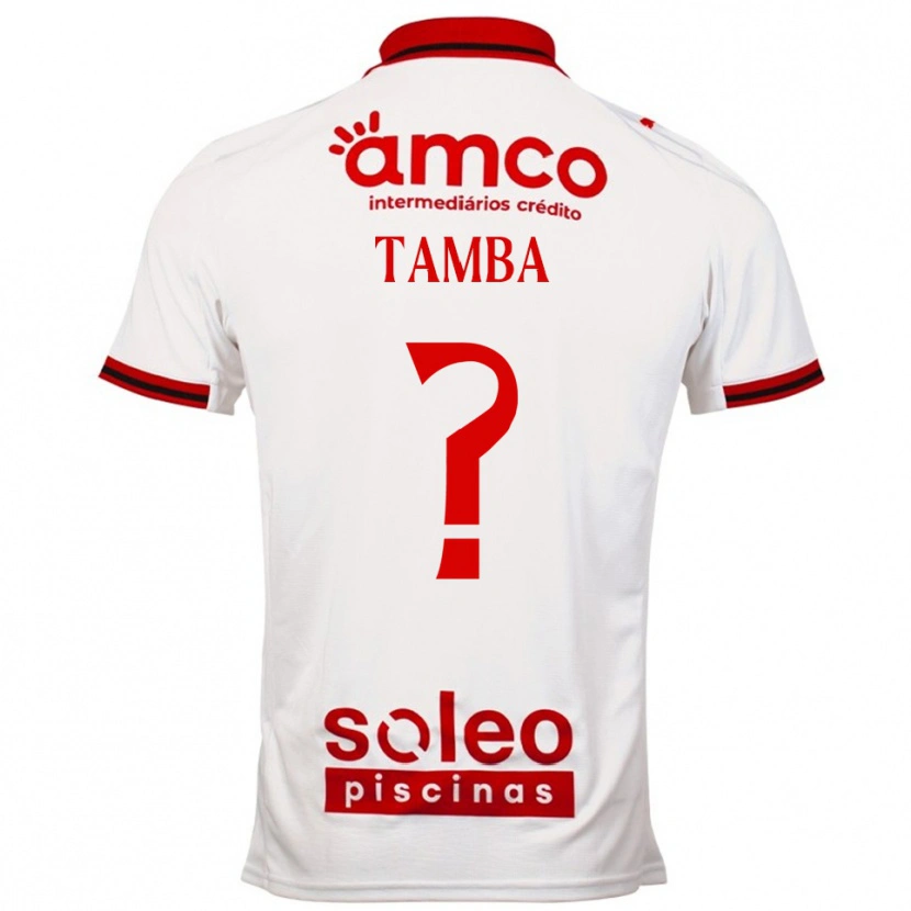 Danxen Heren Fabrice Tamba #0 Wit Rood Uitshirt Uittenue 2025/26 T-Shirt