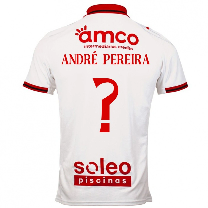 Danxen Heren João André Pereira #0 Wit Rood Uitshirt Uittenue 2025/26 T-Shirt