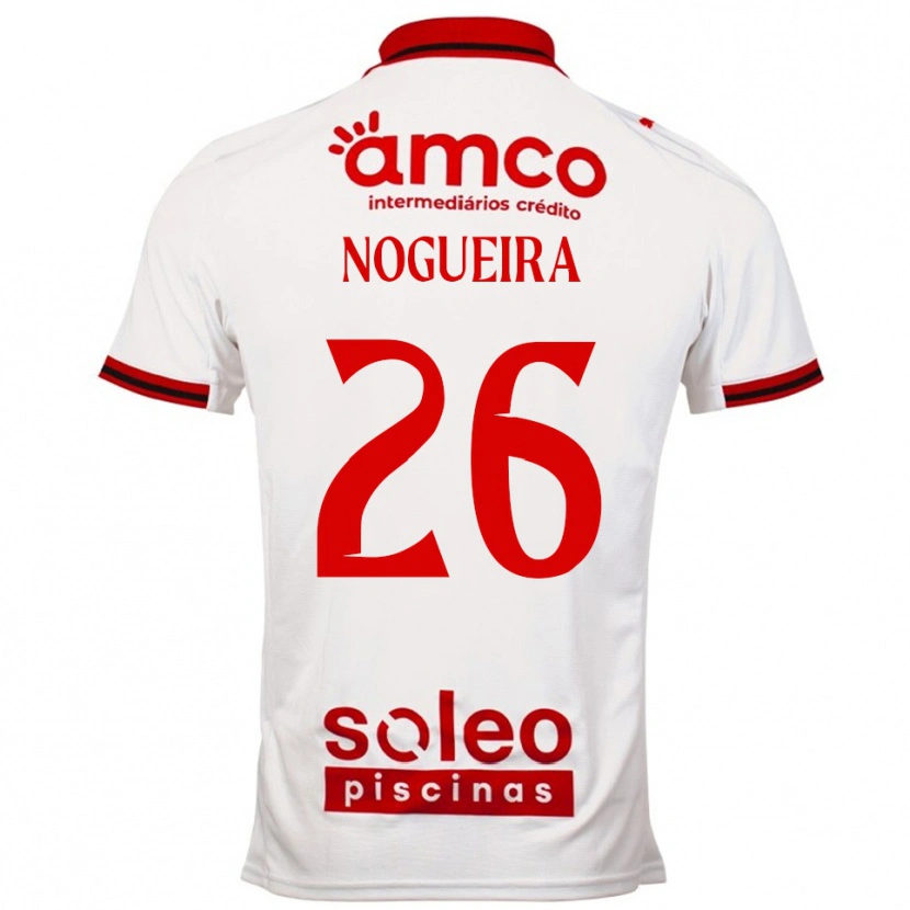 Danxen Heren Ana Nogueira #26 Wit Rood Uitshirt Uittenue 2025/26 T-Shirt