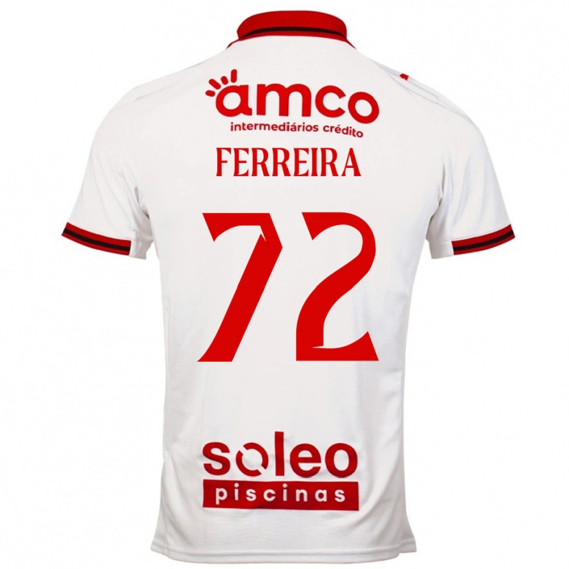 Danxen Heren André Ferreira #72 Wit Rood Uitshirt Uittenue 2025/26 T-Shirt
