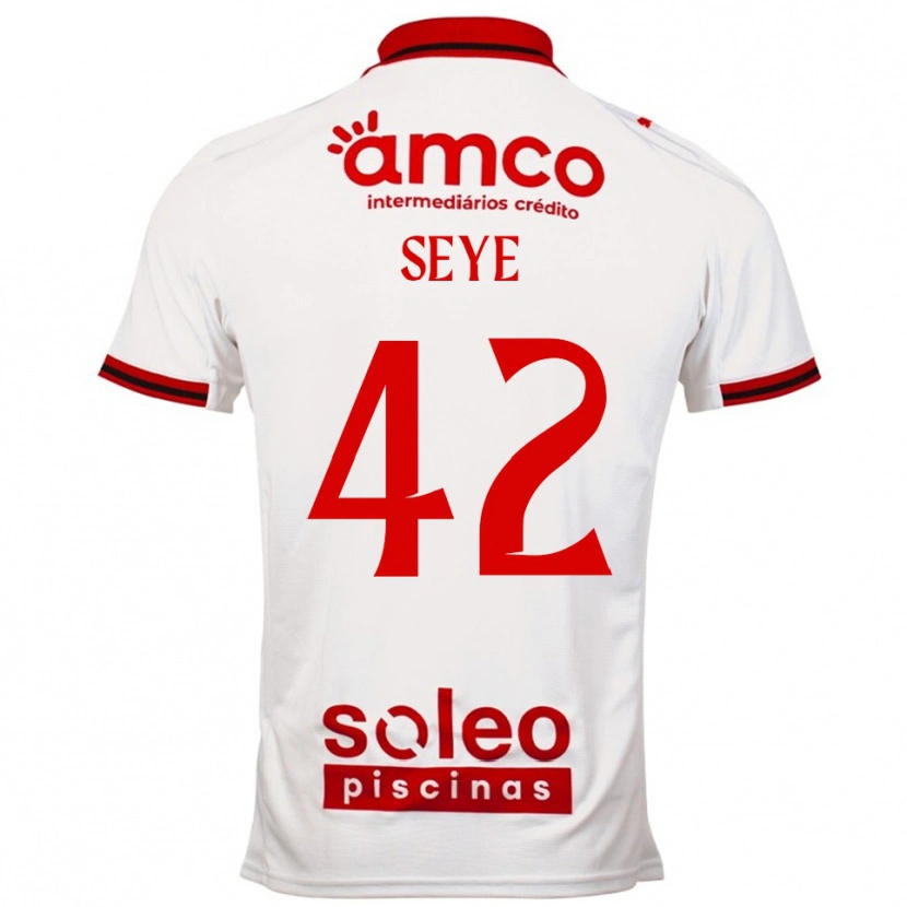 Danxen Heren Modou Seye #42 Wit Rood Uitshirt Uittenue 2025/26 T-Shirt