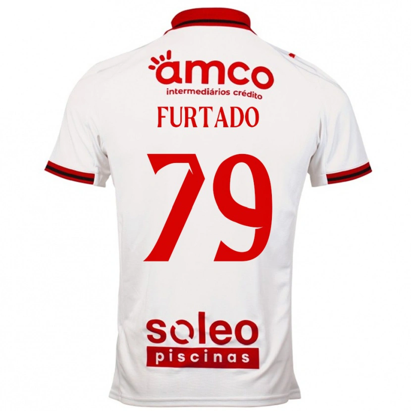 Danxen Heren Rúben Furtado #79 Wit Rood Uitshirt Uittenue 2025/26 T-Shirt