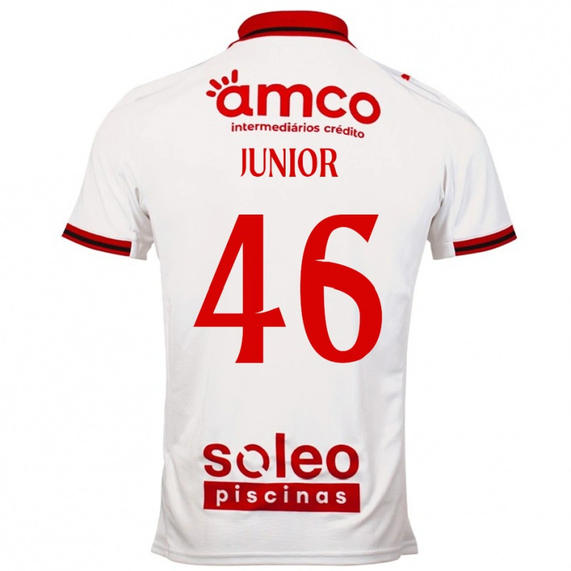 Danxen Heren Mário Junior #46 Wit Rood Uitshirt Uittenue 2025/26 T-Shirt