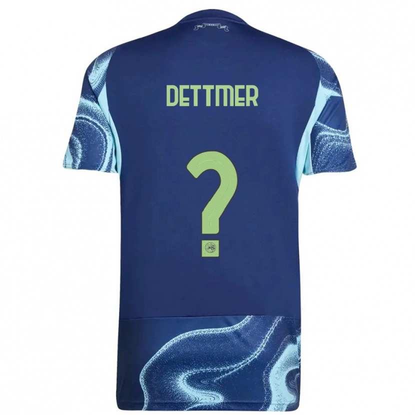 Danxen Heren Jamie Dettmer #0 Marineblauw Hemelsblauw Uitshirt Uittenue 2025/26 T-Shirt
