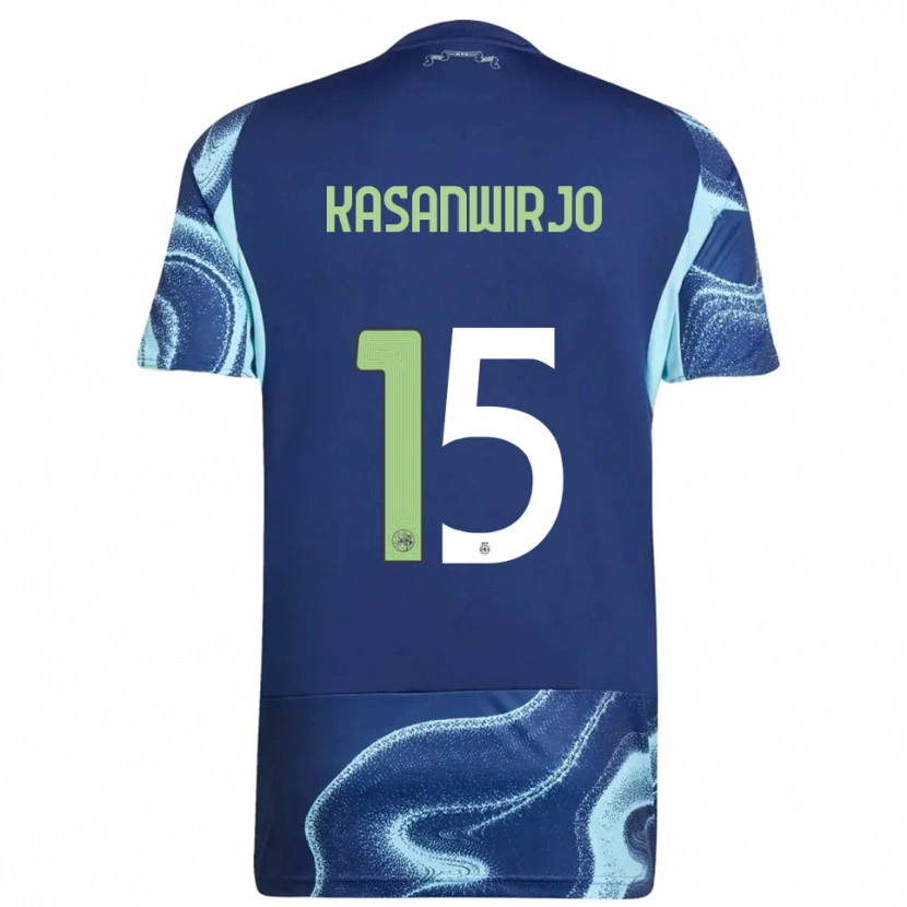 Danxen Heren Kennynho Kasanwirjo #15 Marineblauw Hemelsblauw Uitshirt Uittenue 2025/26 T-Shirt