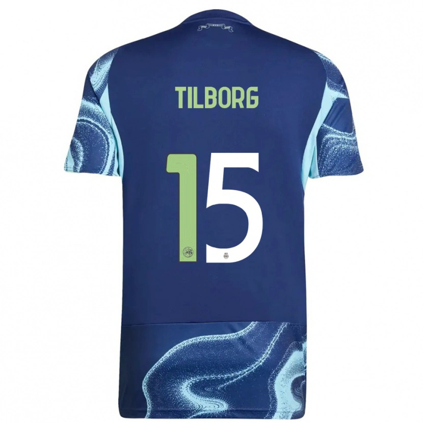 Danxen Heren Sesynijo Tilborg #15 Marineblauw Hemelsblauw Uitshirt Uittenue 2025/26 T-Shirt