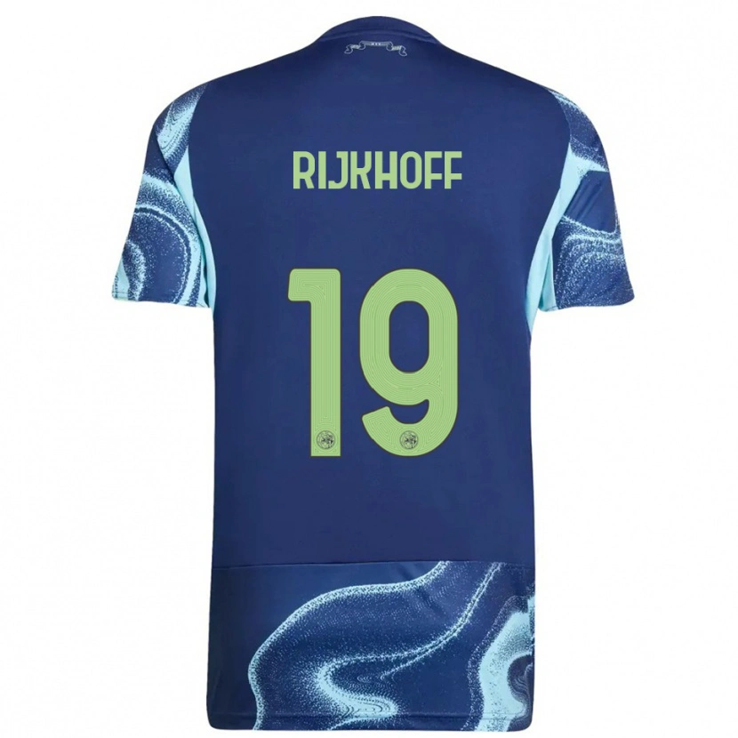Danxen Heren Julian Rijkhoff #19 Marineblauw Hemelsblauw Uitshirt Uittenue 2025/26 T-Shirt