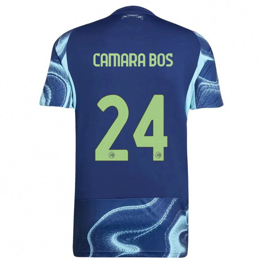 Danxen Heren Daniel Camara Bos #24 Marineblauw Hemelsblauw Uitshirt Uittenue 2025/26 T-Shirt