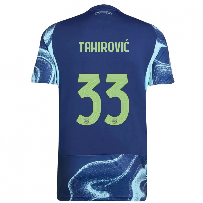 Danxen Heren Benjamin Tahirovic #33 Marineblauw Hemelsblauw Uitshirt Uittenue 2025/26 T-Shirt