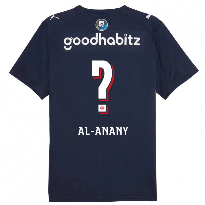 Danxen Heren Yousif Al-Anany #0 Marineblauw Wit Uitshirt Uittenue 2025/26 T-Shirt